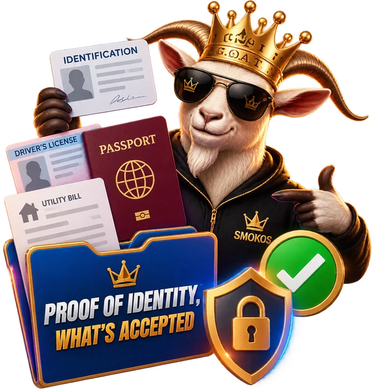 Proof of identity, what is accepted